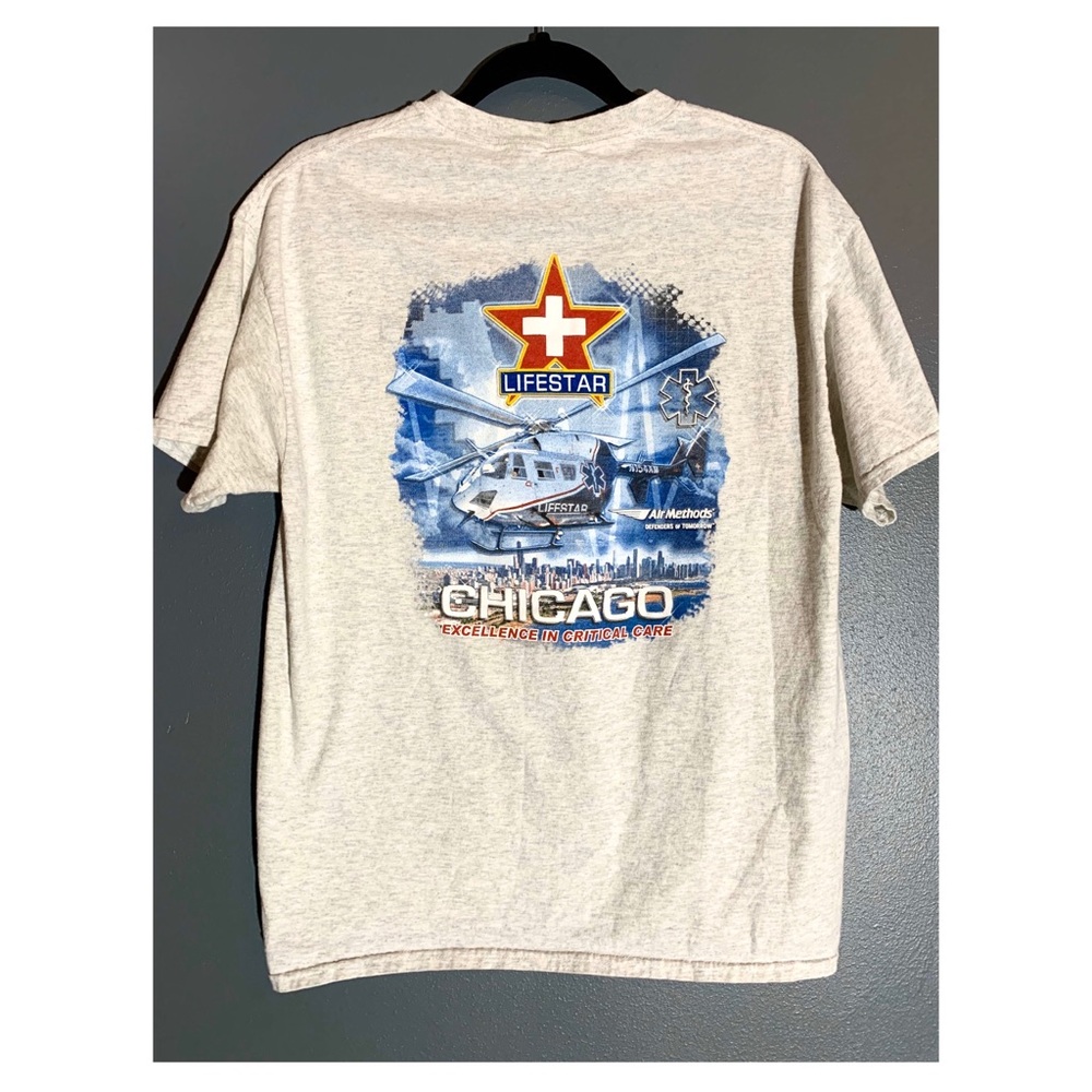 Air Methods, Lifestar Helicopter Tee/ Chicago
